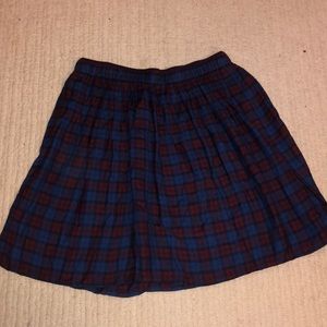 Plaid Mini Skirt